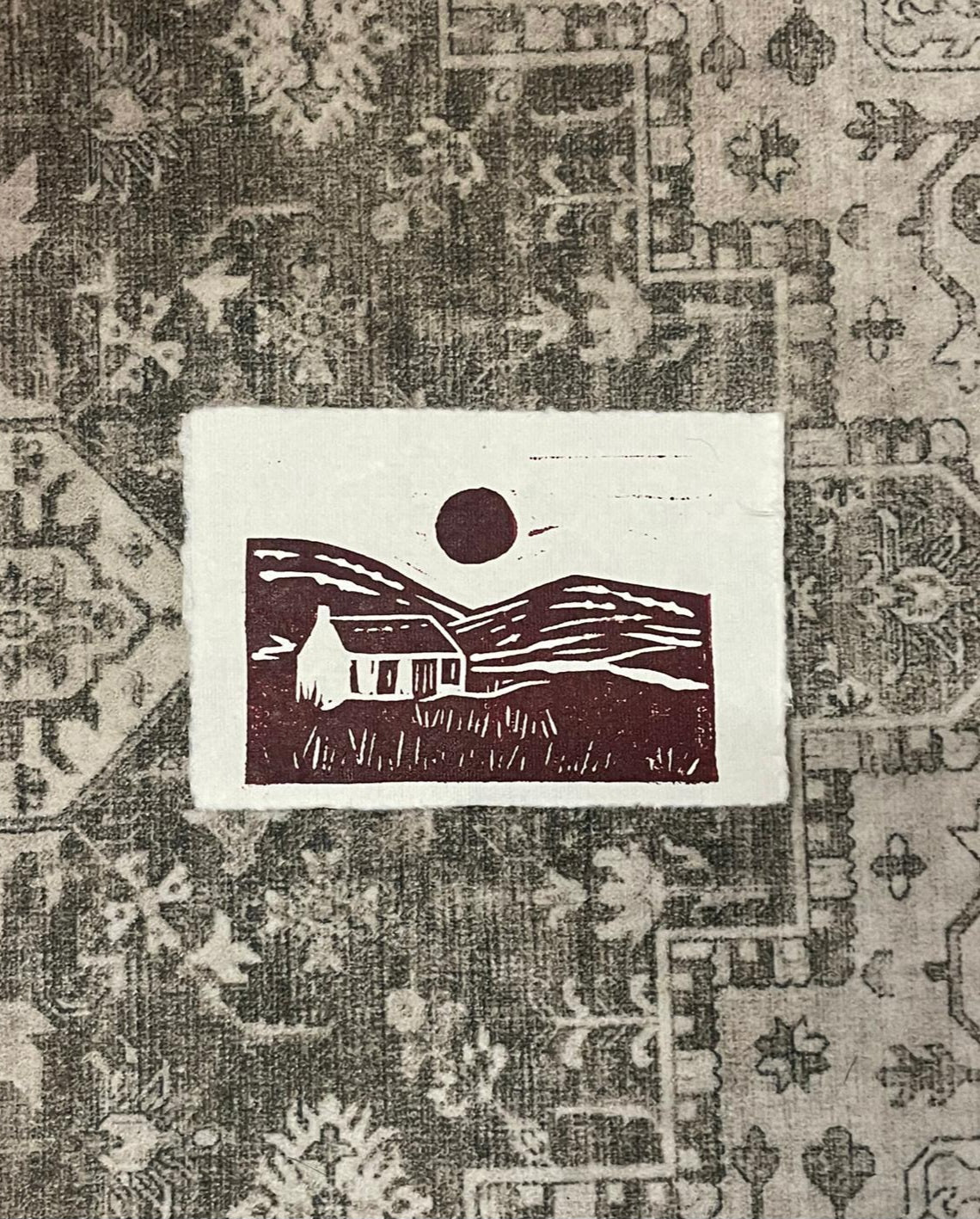 A7 Lino Print - Home