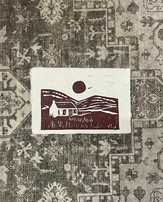 A7 Lino Print - Home